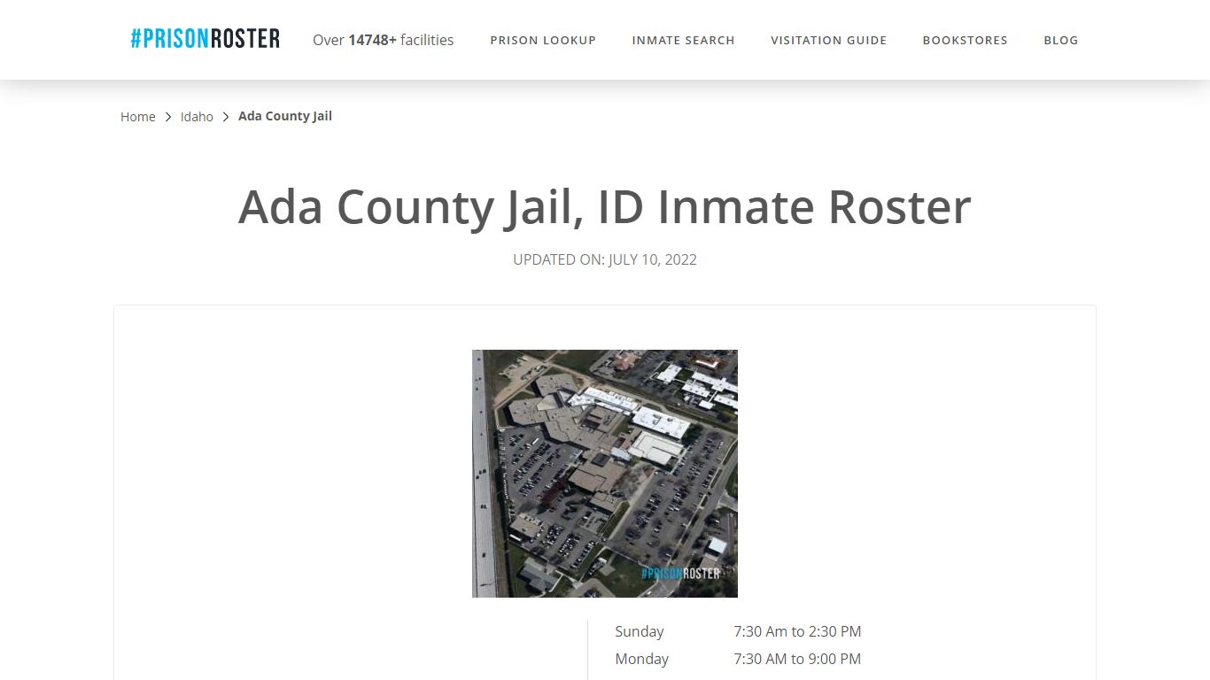 Ada County Jail, ID Inmate Roster